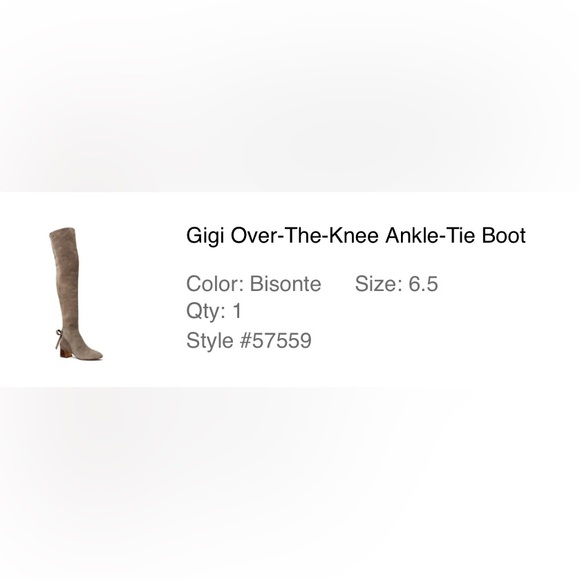Tory Burch - Tan Suede Over-The-Knee Ankle-Tie Boot (Gigi) - Picture 12 of 12